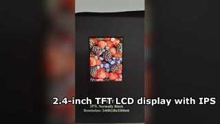 2.4-inch TFT LCD display with IPS normally black panel 