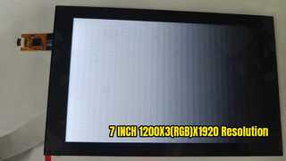 7 Inch Standard LCD TFT Screen D,  1200X3 Resolution RGB Interface Laptop TFT LCD Panel, Low Power C