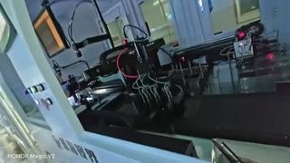 Middle size polarizer laminating